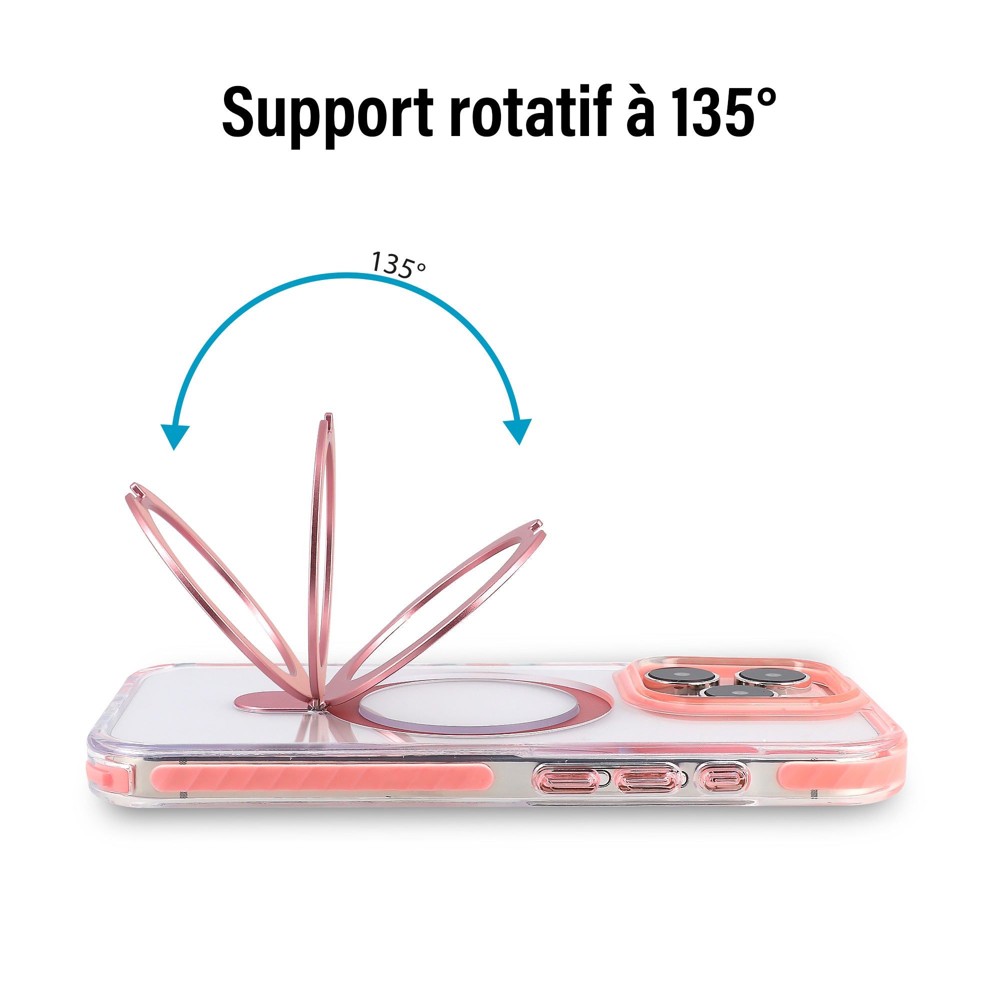 Coque iPhone 16 Pro Akses Hybrid Magsafe Anneaux