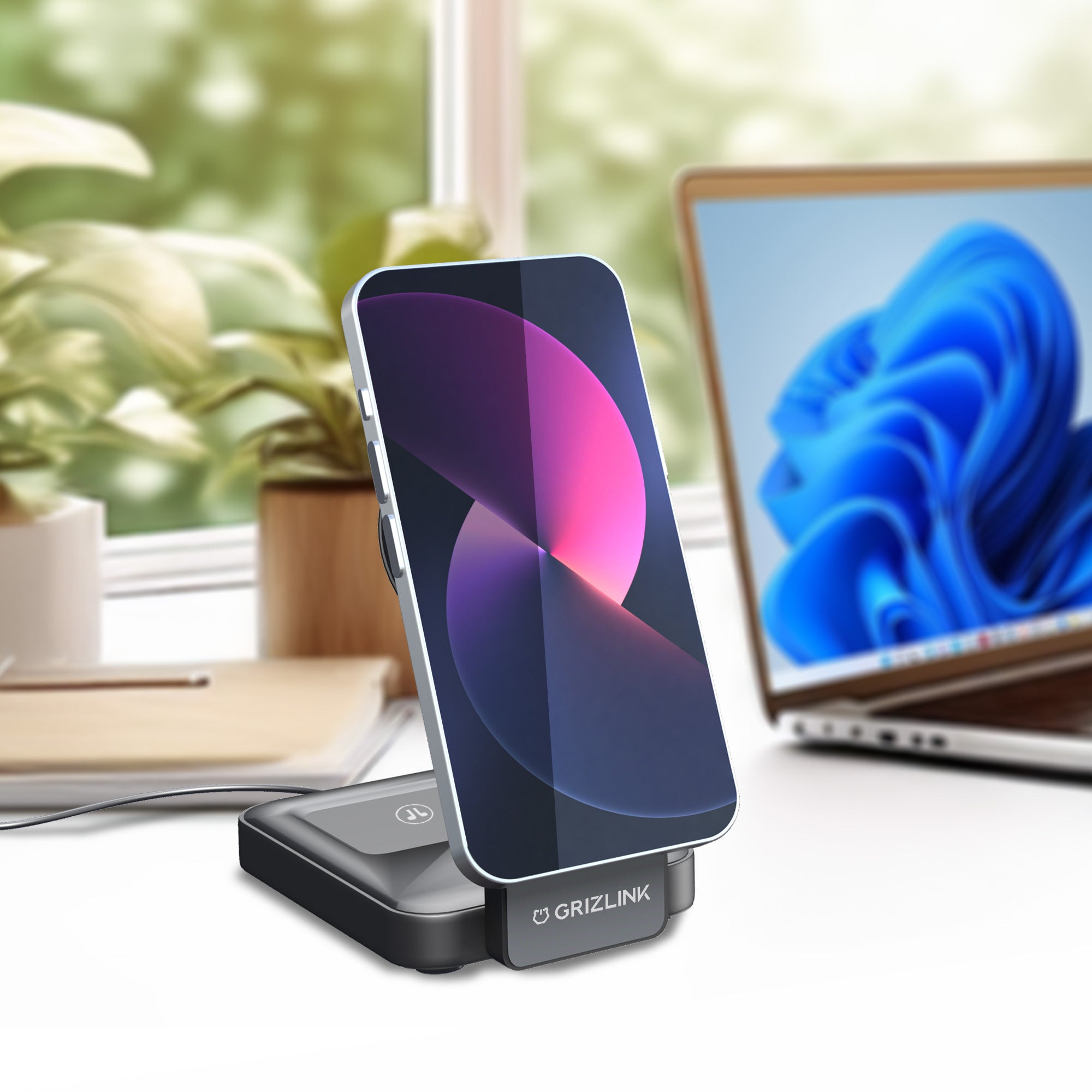 Chargeur induction 3-en-1 pliable