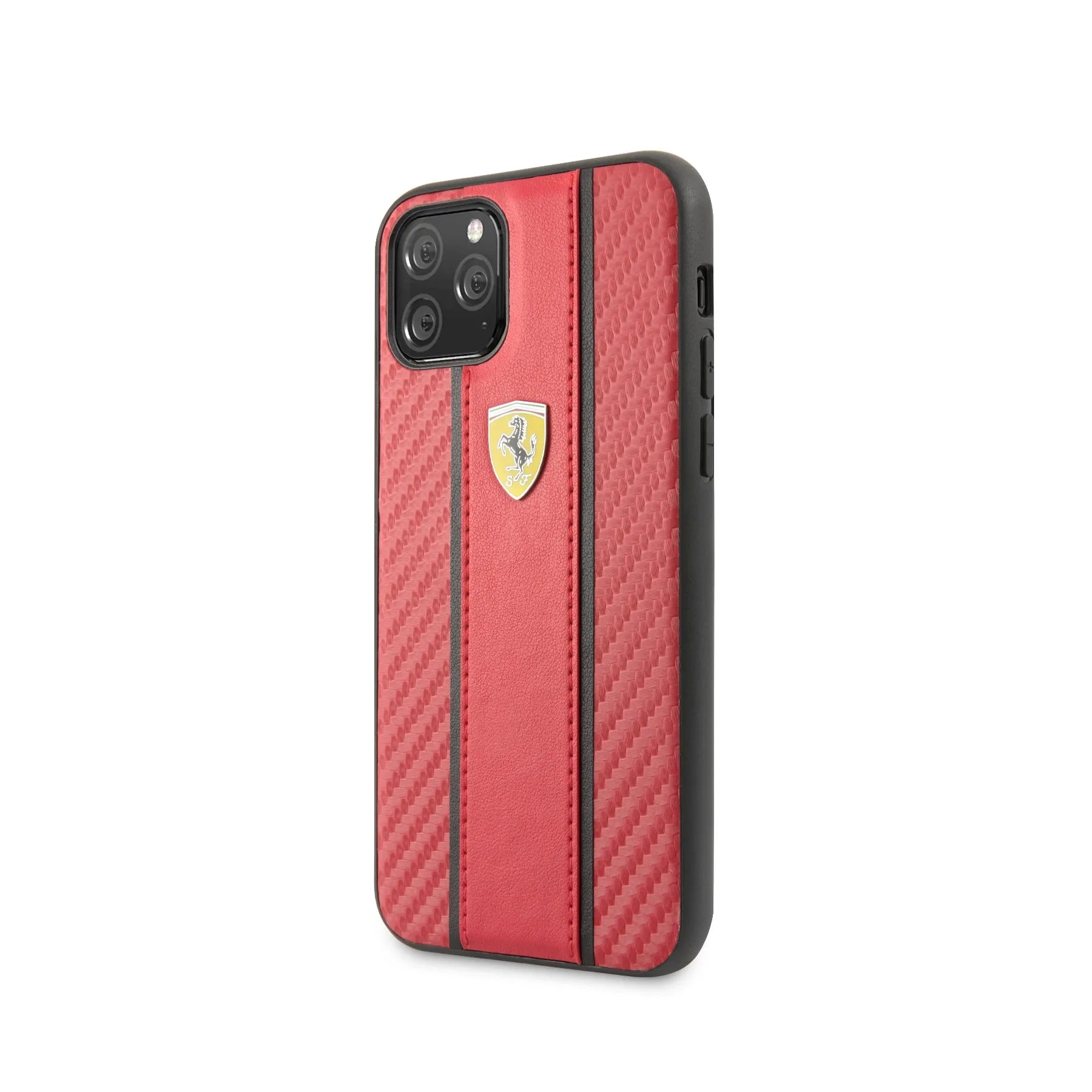 Coque iPhone 11 Pro Ferrari ligne rouge inclinée 