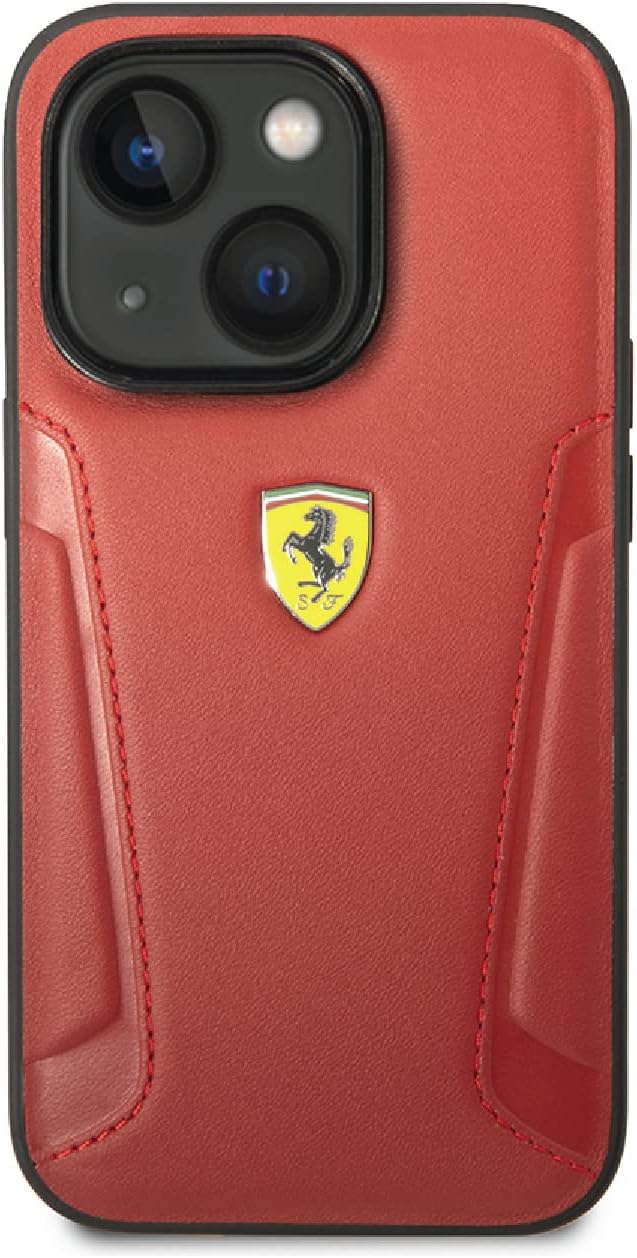 Coque iPhone 14 Plus Ferrari side seams vue face
