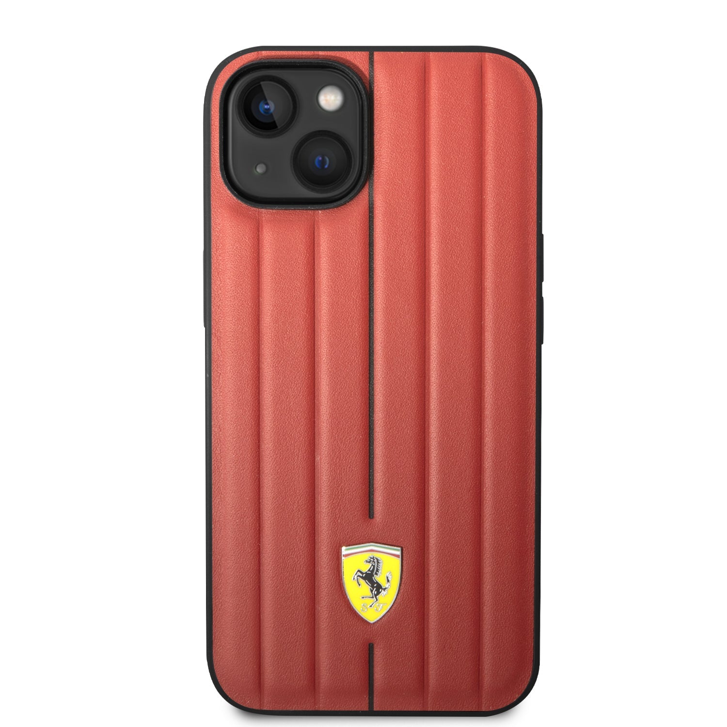 Coque iPhone 14 Plus Ferrari ligne rouge vue face