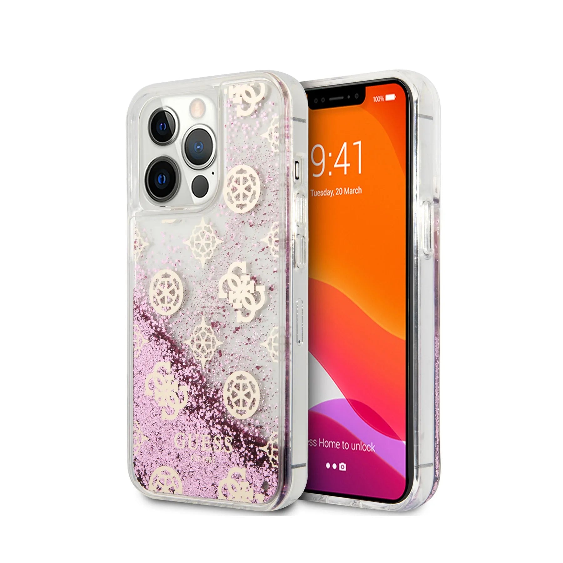 Coque iPhone 13 Pro Guess paillettes 2 vues