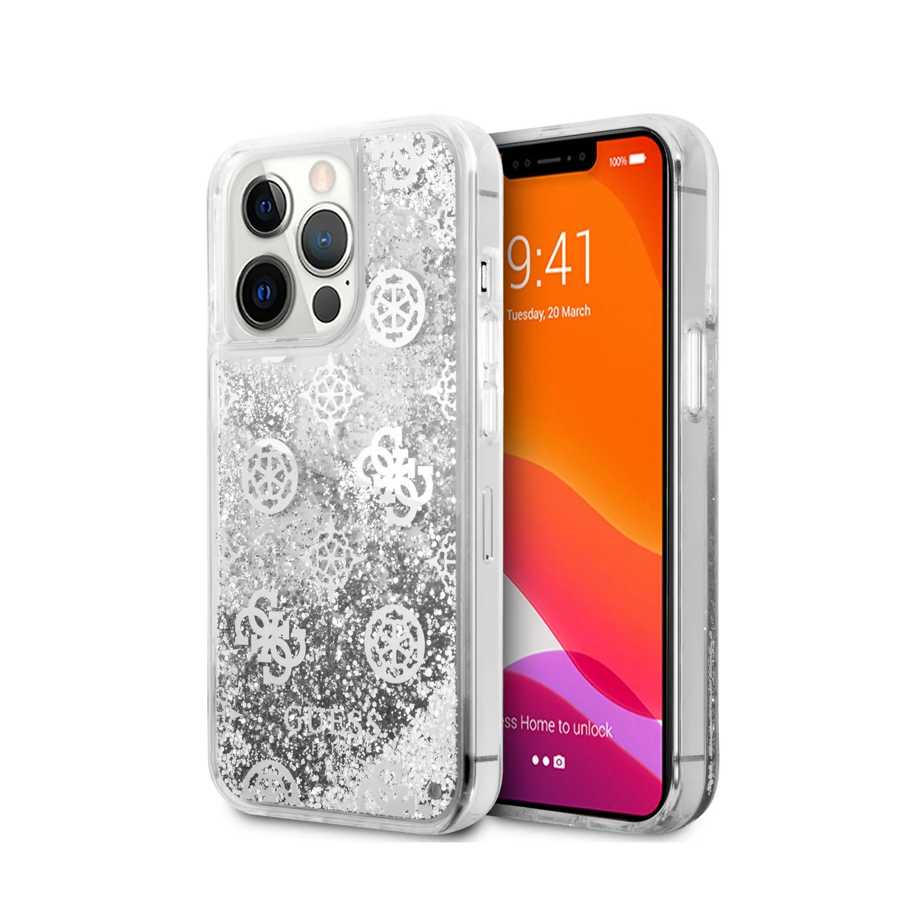 Coque iPhone 13 Pro Guess paillettes 2 vues