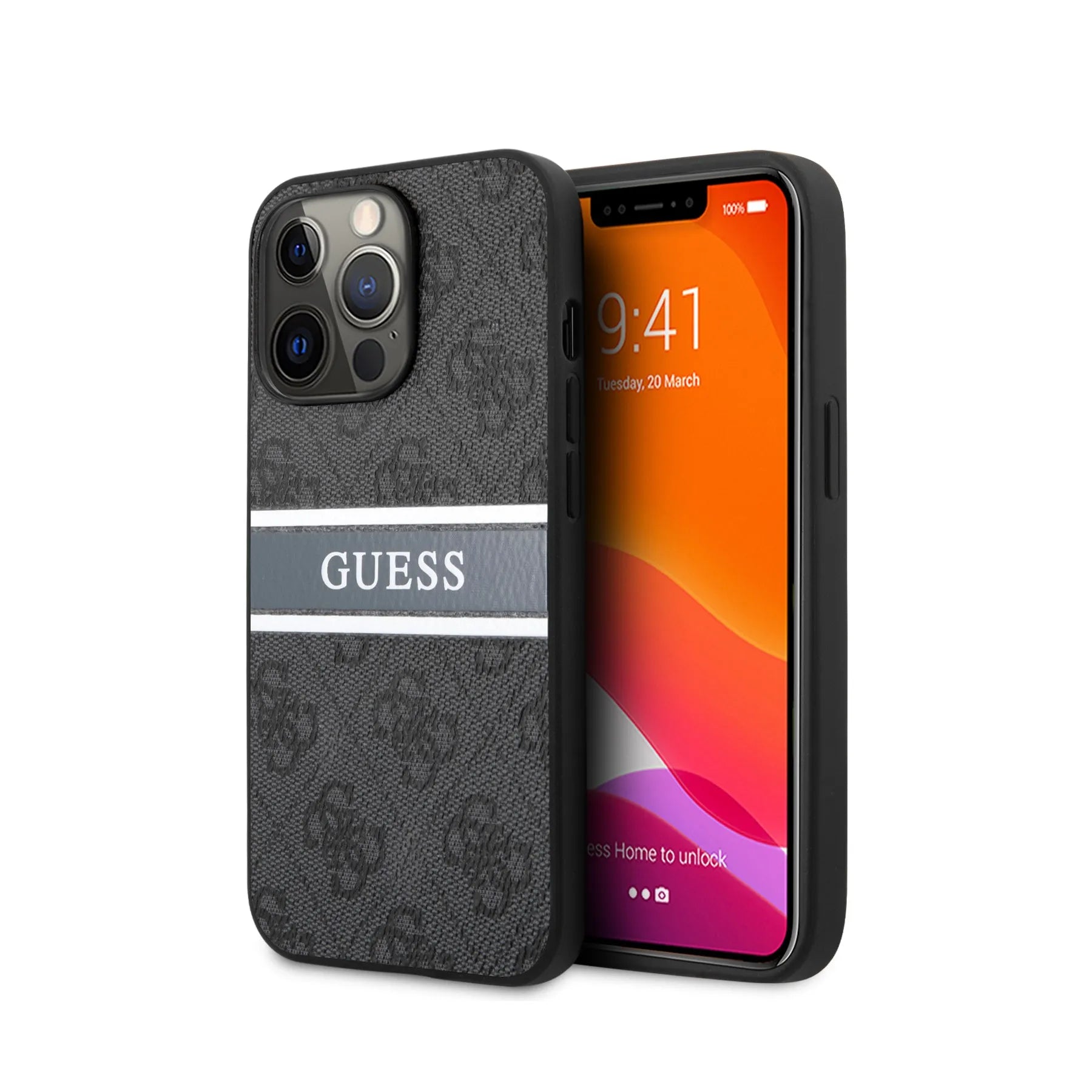 Coque iPhone 13 Pro Guess bande 2 vues