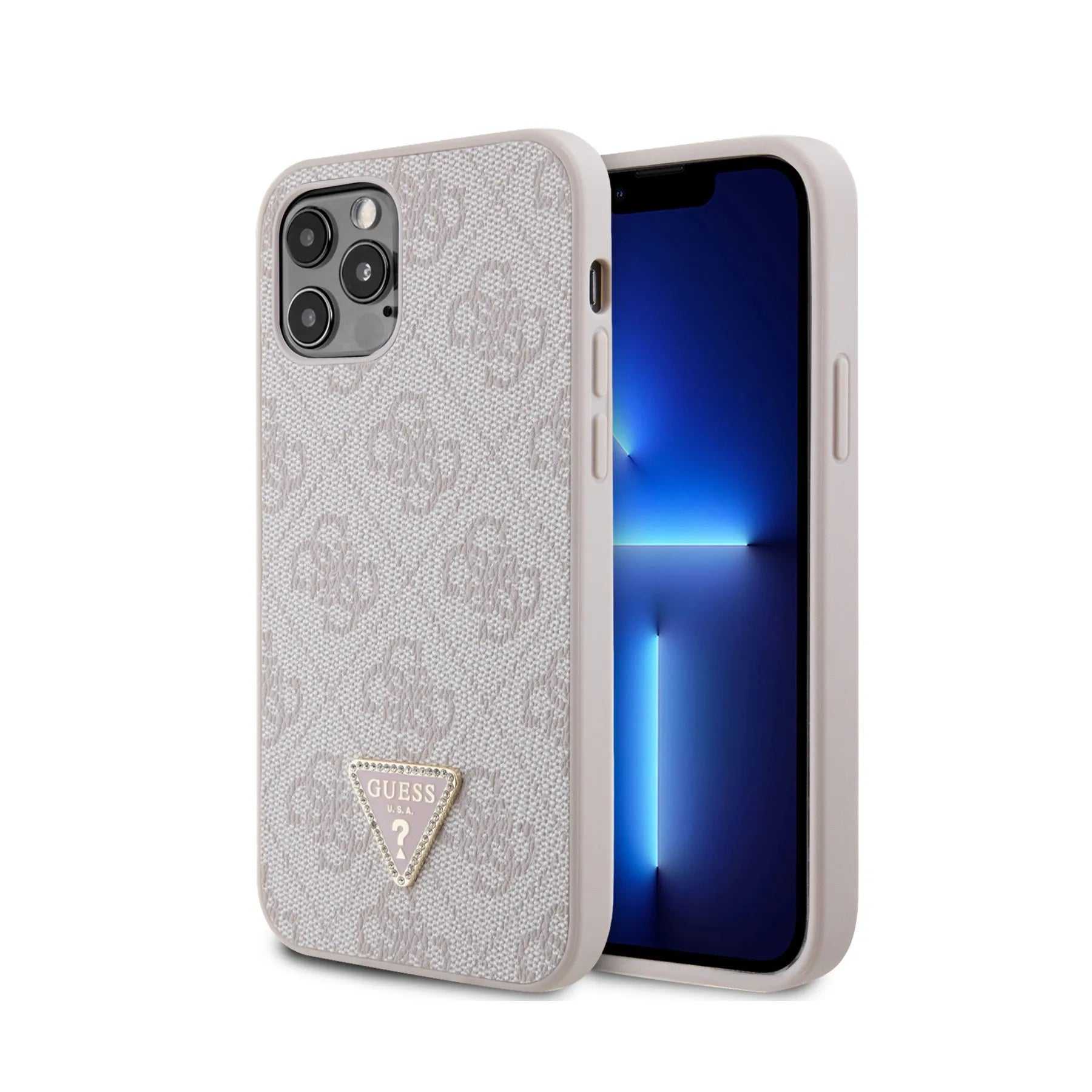 Coque iPhone 12 Pro Guess triangle 2 vues 