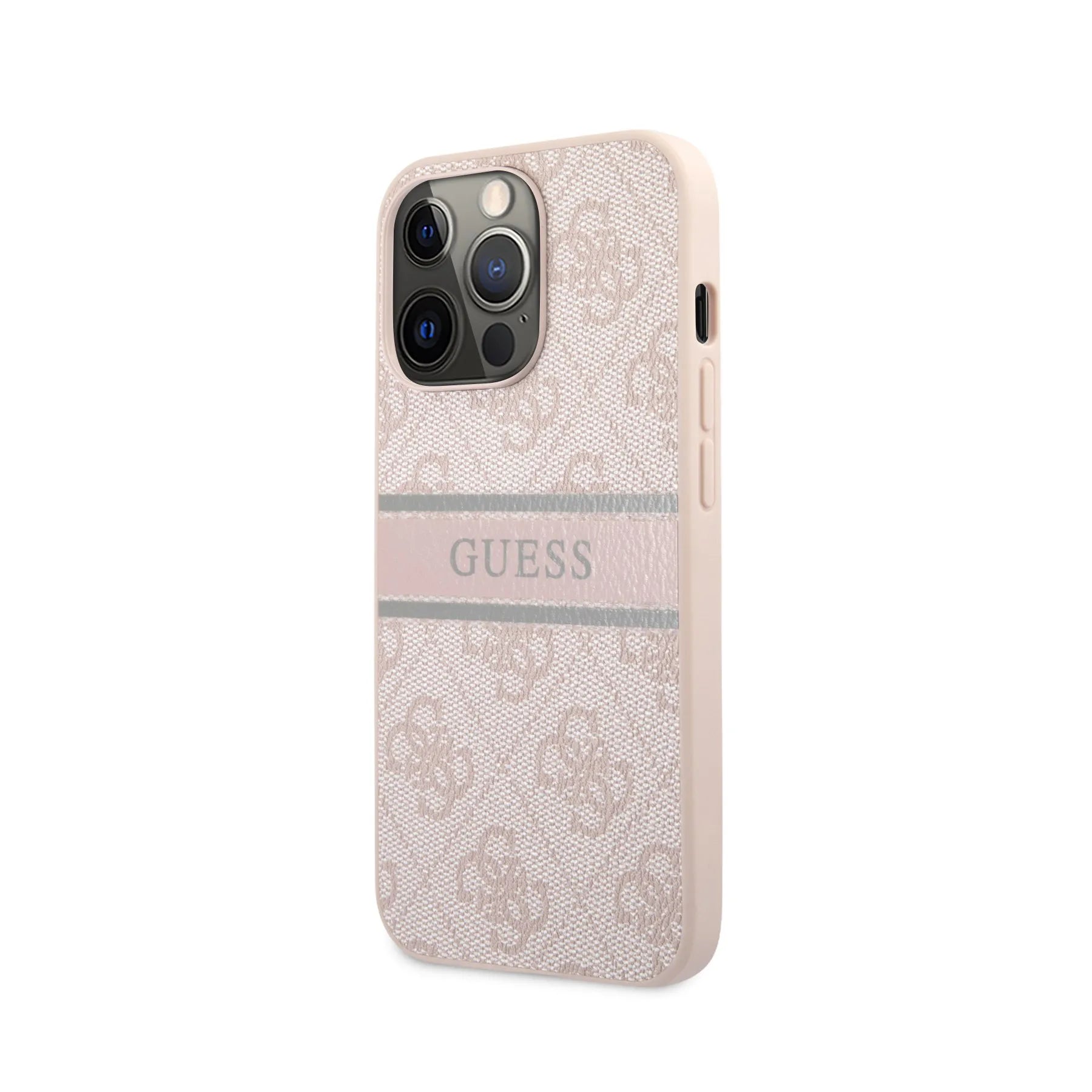 Coque iPhone 13 Pro Guess bande inclinée 