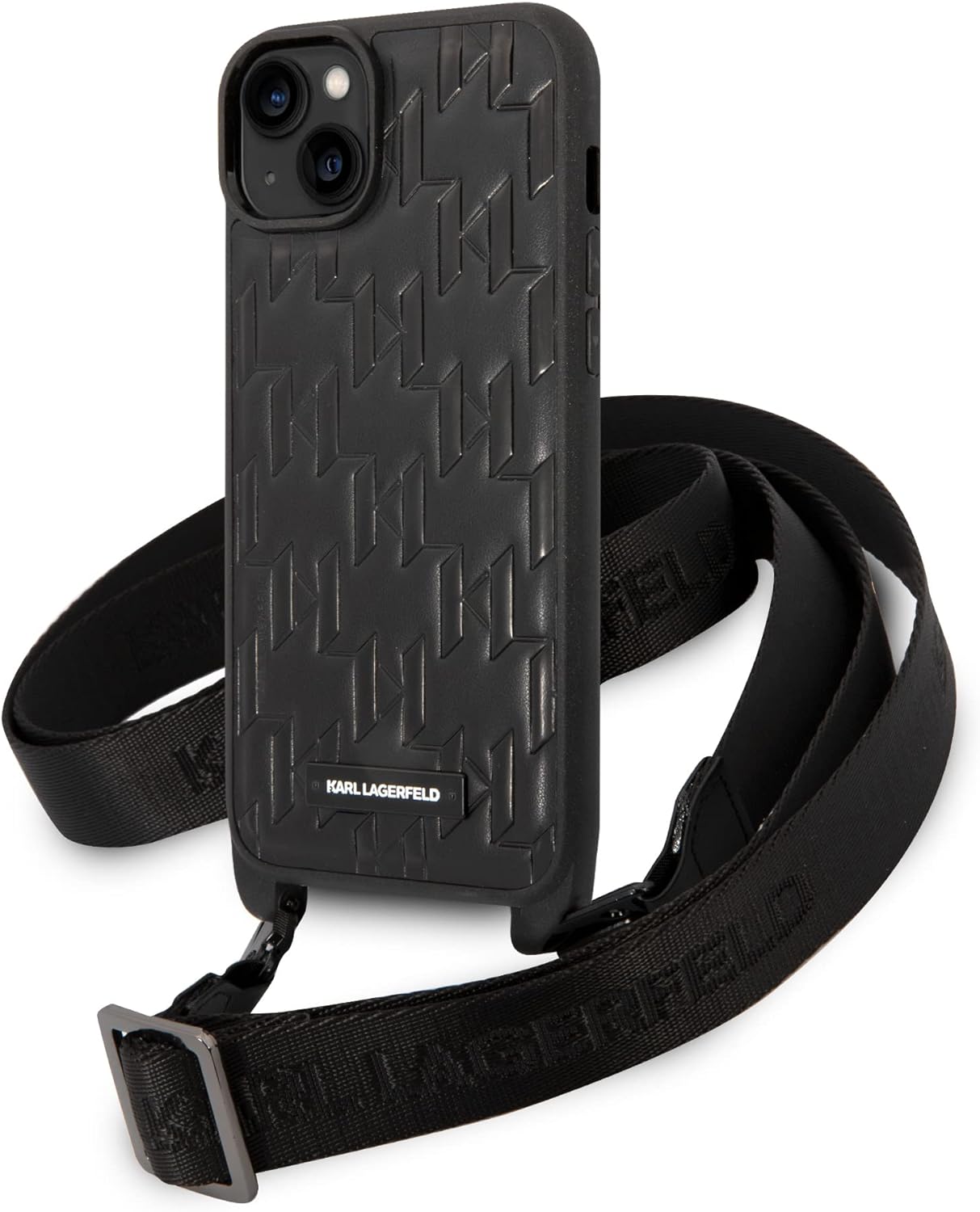 Coque iPhone 14 Plus Karl Lagerfeld ceinture inclinée 