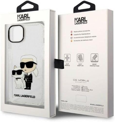 Coque iPhone 14 Plus Karl Lagerfeld Karl et Choupette 