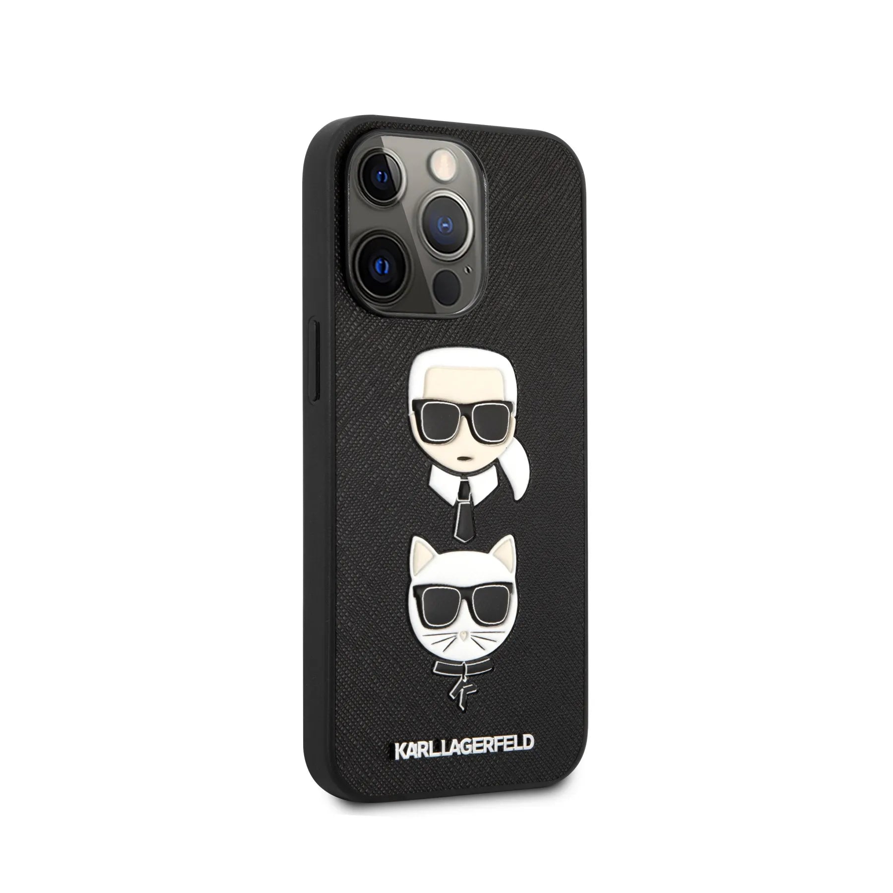 Coque iPhone 13 Pro Karl Lagerfeld Choupette vue droite