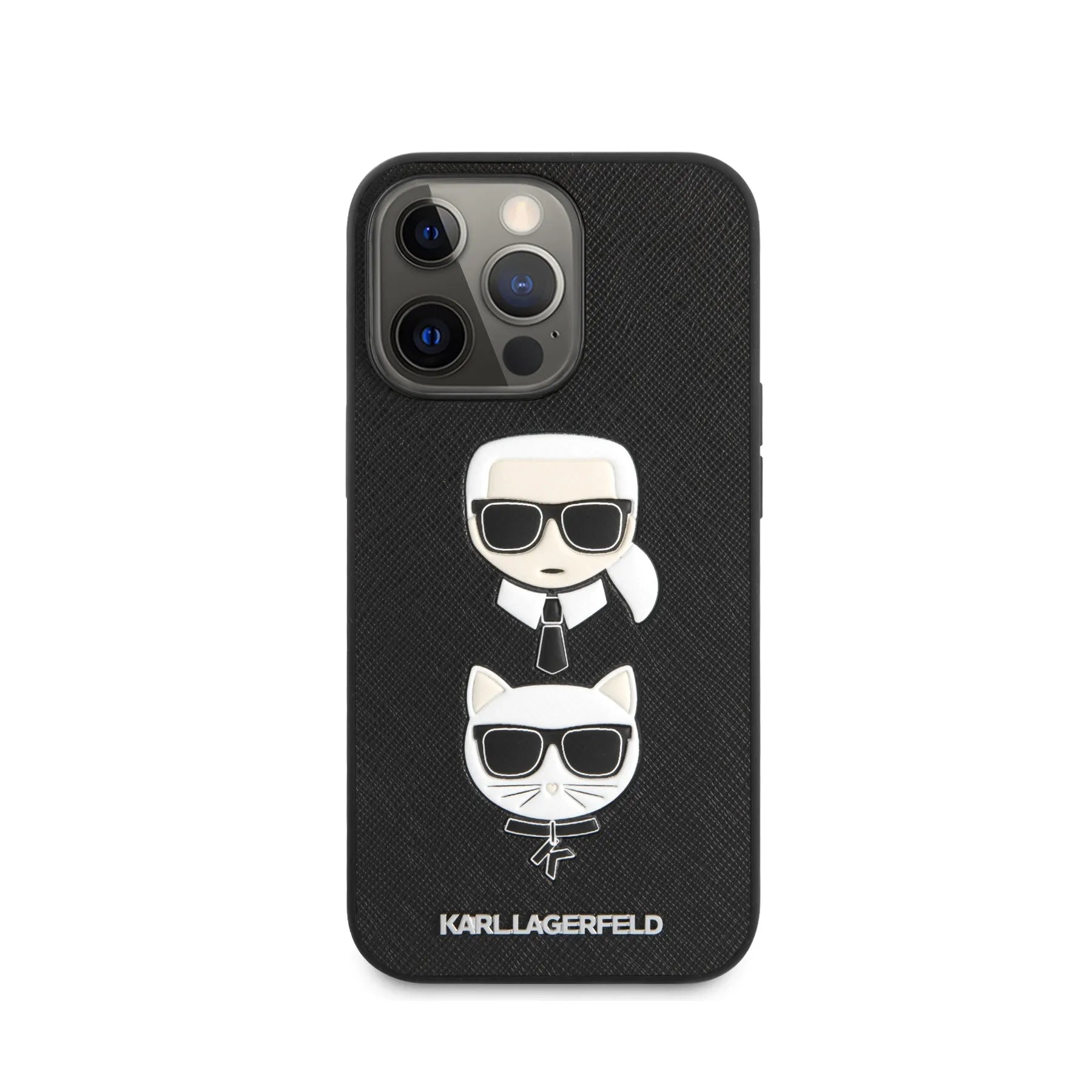 Coque iPhone 13 Pro Karl Lagerfeld Choupette vue face