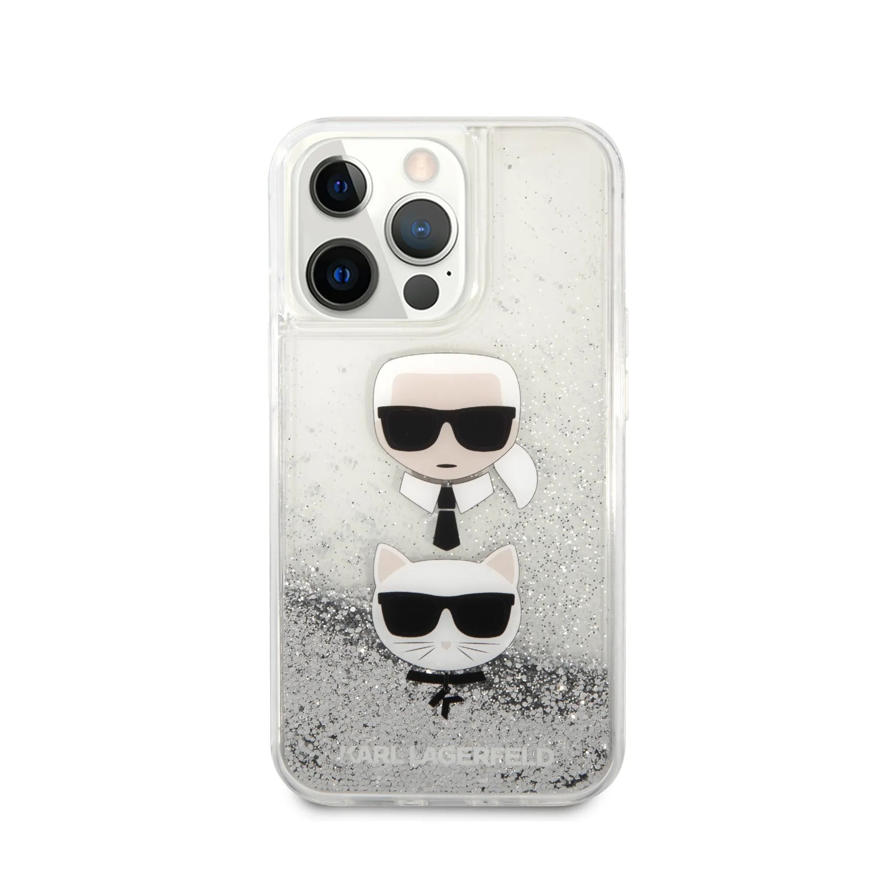 Coque iPhone 13 Pro Karl Lagerfeld Choupette vue face