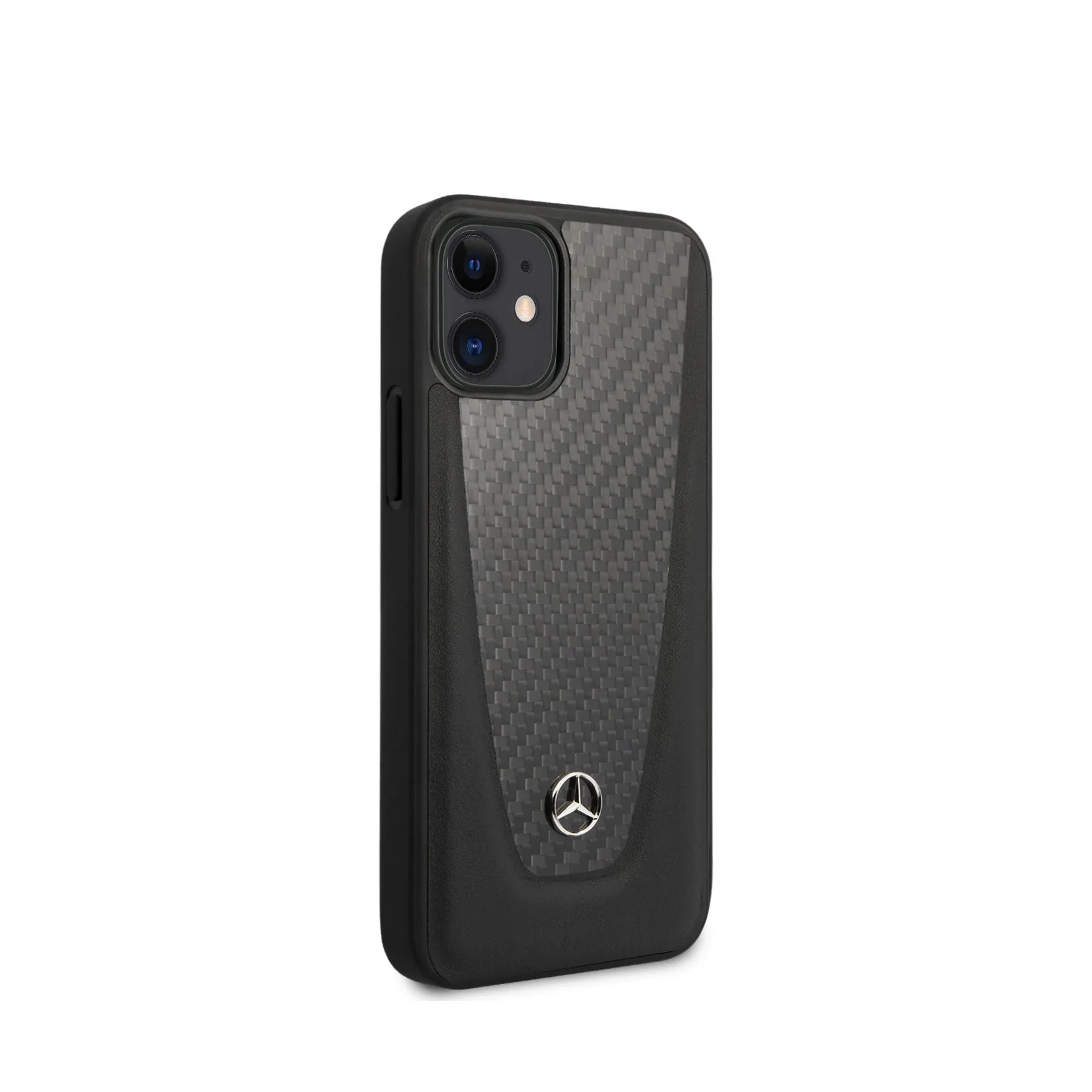 Coque iPhone 12 mini Mercedes plaque vue droite